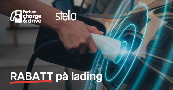 Ny medlemsrabatt på Stella ladere med FORTUM ladebrikke