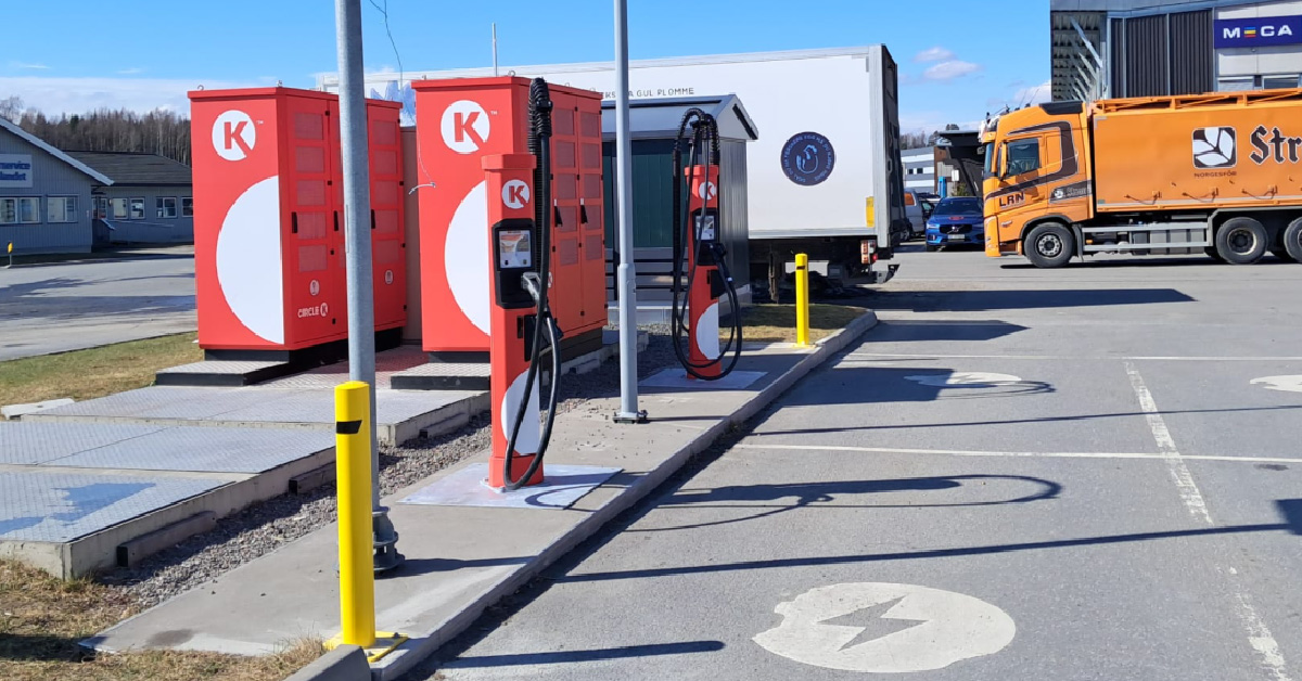 Circle K Furnes (Hamar) – gjenåpnet med nytt lynladenettverk