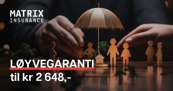 LØYVEGARANTI til kr 2648,-